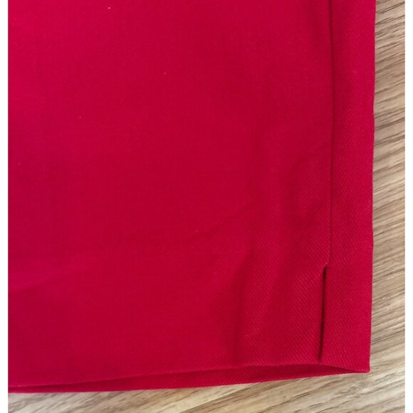 Mario Serrani Capri Pants Womens Red Comfort Stretch Size 14 Tummy Control - Picture 7 of 8